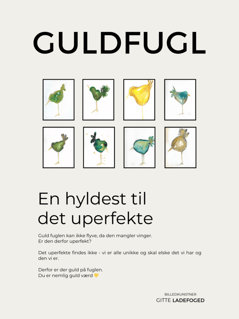 Plakat 50x70 cm. GULDFUGL - Billede 2