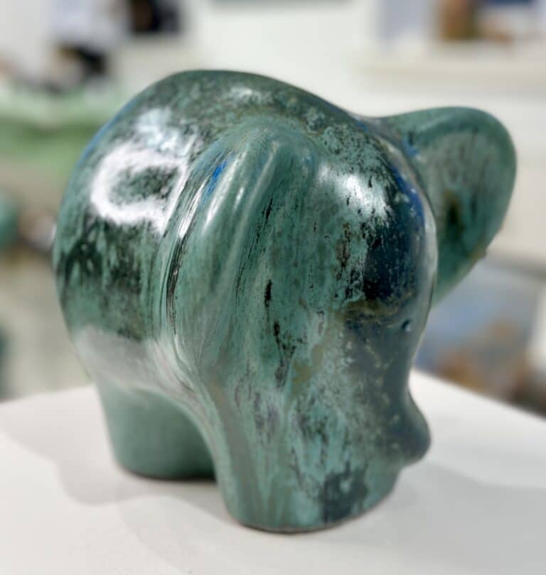 OTTO Elefant - grøn malta glasur - Billede 2