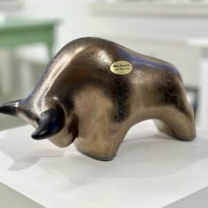 OTTO TYR lille - gylden/bronze m. mørke horn