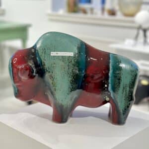 OTTO TYR stor - "Bolivia" glasur, grøn og rød