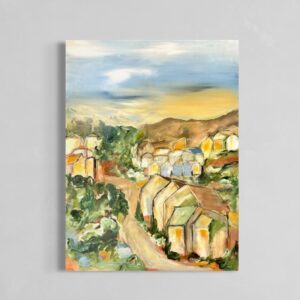 Aftenstemning i Benahavis 90x110