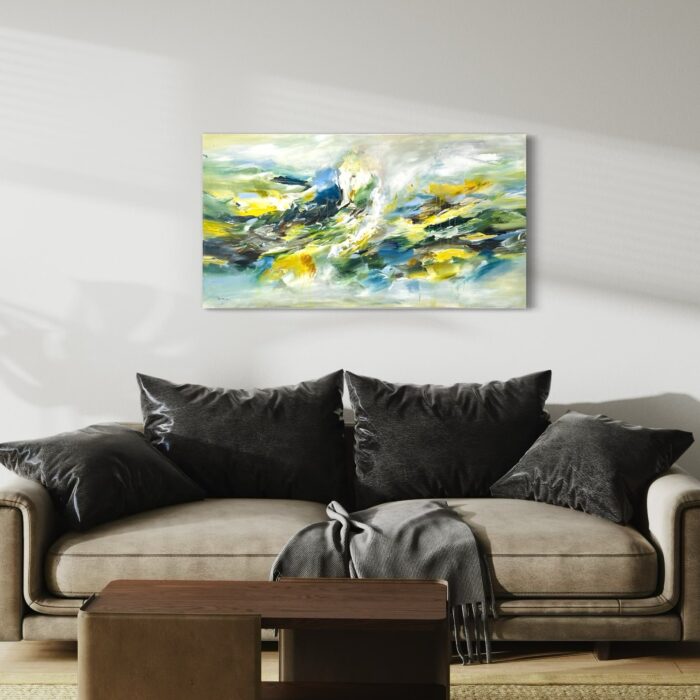 Blue and green energi 70x130 - Billede 2