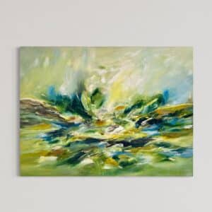 Blue & Green 80x110 cm.