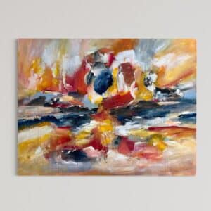 Flamingodans 100x120 cm.