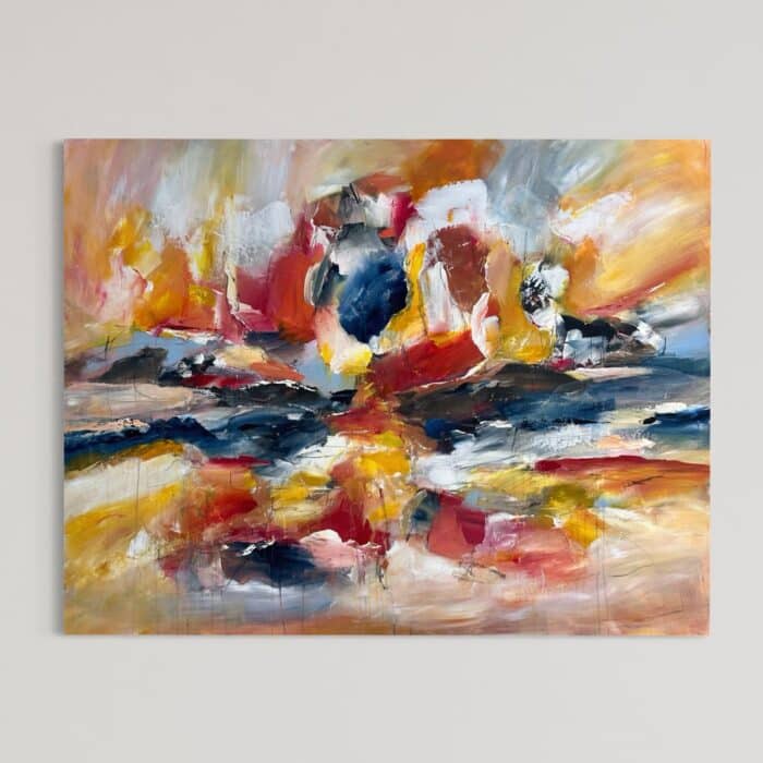 Flamingodans 100x120 cm.