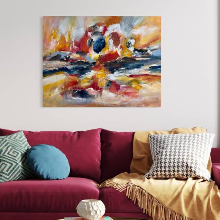 Flamingodans 100x120 cm. - Billede 3