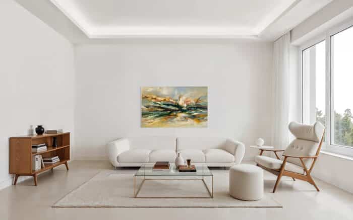 Der findes intet smukkere sted i verden, end Danmark, på en smuk sommerdag (vælg selv dit hav) 100x160 cm.- reserveret - Billede 3