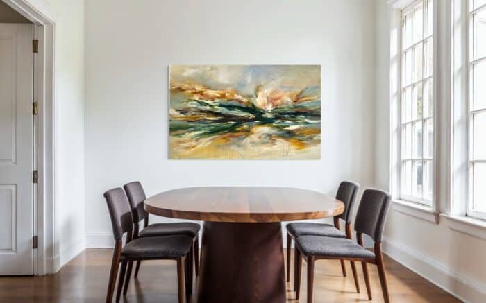 Der findes intet smukkere sted i verden, end Danmark, på en smuk sommerdag (vælg selv dit hav) 100x160 cm.- reserveret - Billede 4
