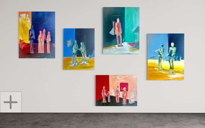 Kunstkiggere #4 - 70x90 cm. - Billede 2