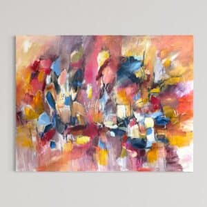 Hjerteslag 100x130 cm.