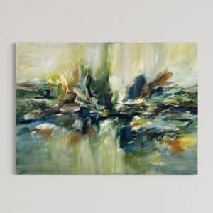 Udsigt til naturens farver 80x110 cm.