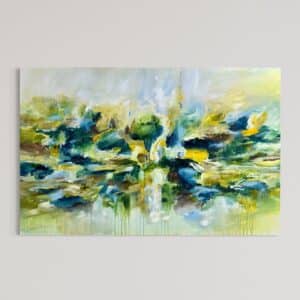 Blue and green 90x140 cm.