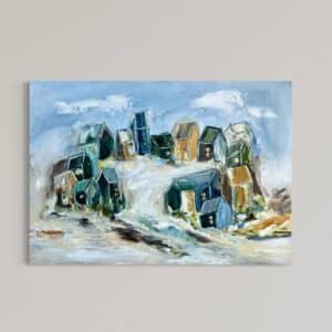 Lykke i puebloen 70x100 cm.