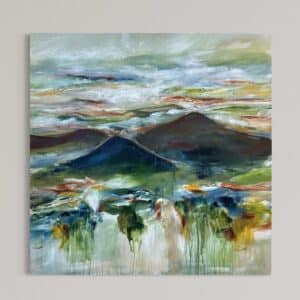 Dreamscape (Lykkelandskab) 100x100 cm.