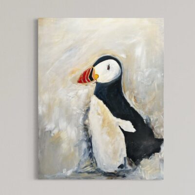 Søpapegøje, stående 60x80 cm.