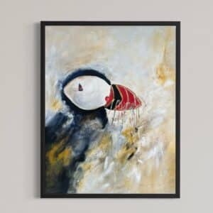 Søpapegøje med fangst 70x90