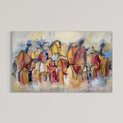 Solsmil i puebloen 100x160 cm.