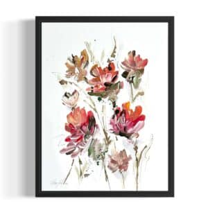 Papirværk str. 30x40 cm. Meditative vækster I