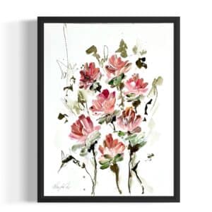 Papirværk str. 30x40 cm. Meditative vækster II