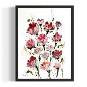 Papirværk str. 30x40 cm. Meditative vækster III