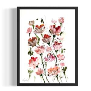 Papirværk str. 30x40 cm. Meditative vækster IIII