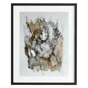 Værk på papir; blæk, tusch og kul 60x80 cm. No. 1 (kun afhentning i studiet)