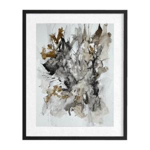 Værk på papir; blæk, tusch og kul 60x80 cm. No. 2 (kun afhentning i studiet)