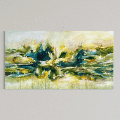 Blue & Green III 70x130