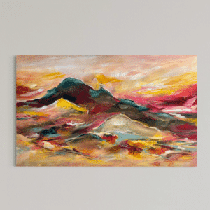 Varm himmel 80x130 cm.