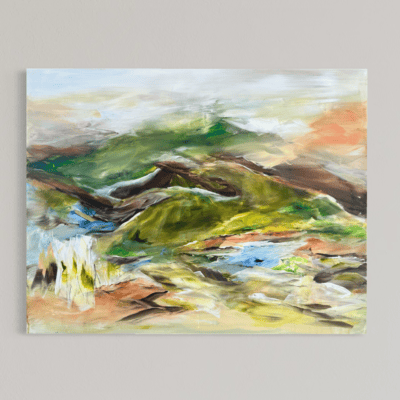 Find ind til det sted, hvor du finder fred No 1 - 70x90 cm.