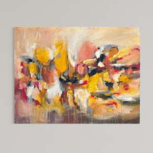 Sanselighedens evne til indføling og selvkærlighed 100x130 cm.