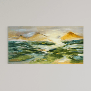 Energi i landskabet (stop op og lad dig oplade) 70x140 cm.