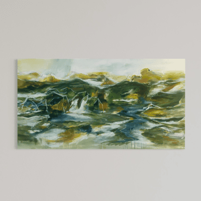 Positive eskapismer - antydningen af liv 80x130 cm.