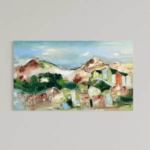 Antydning af liv 70x120 cm.