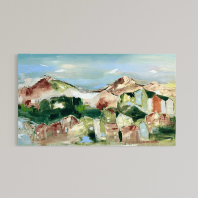 Antydning af liv 70x120 cm.