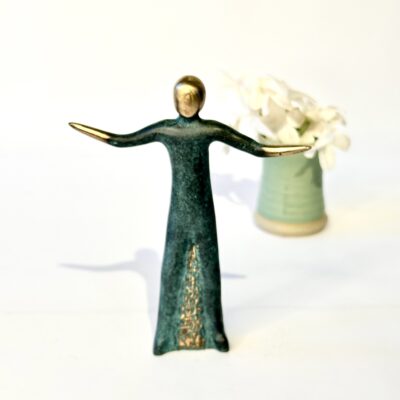 Den Lykkelige - Bronzefigur om at søge lykken og vælge livet