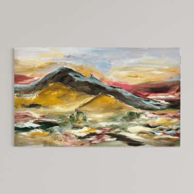 Verden i farver 80x130 cm.