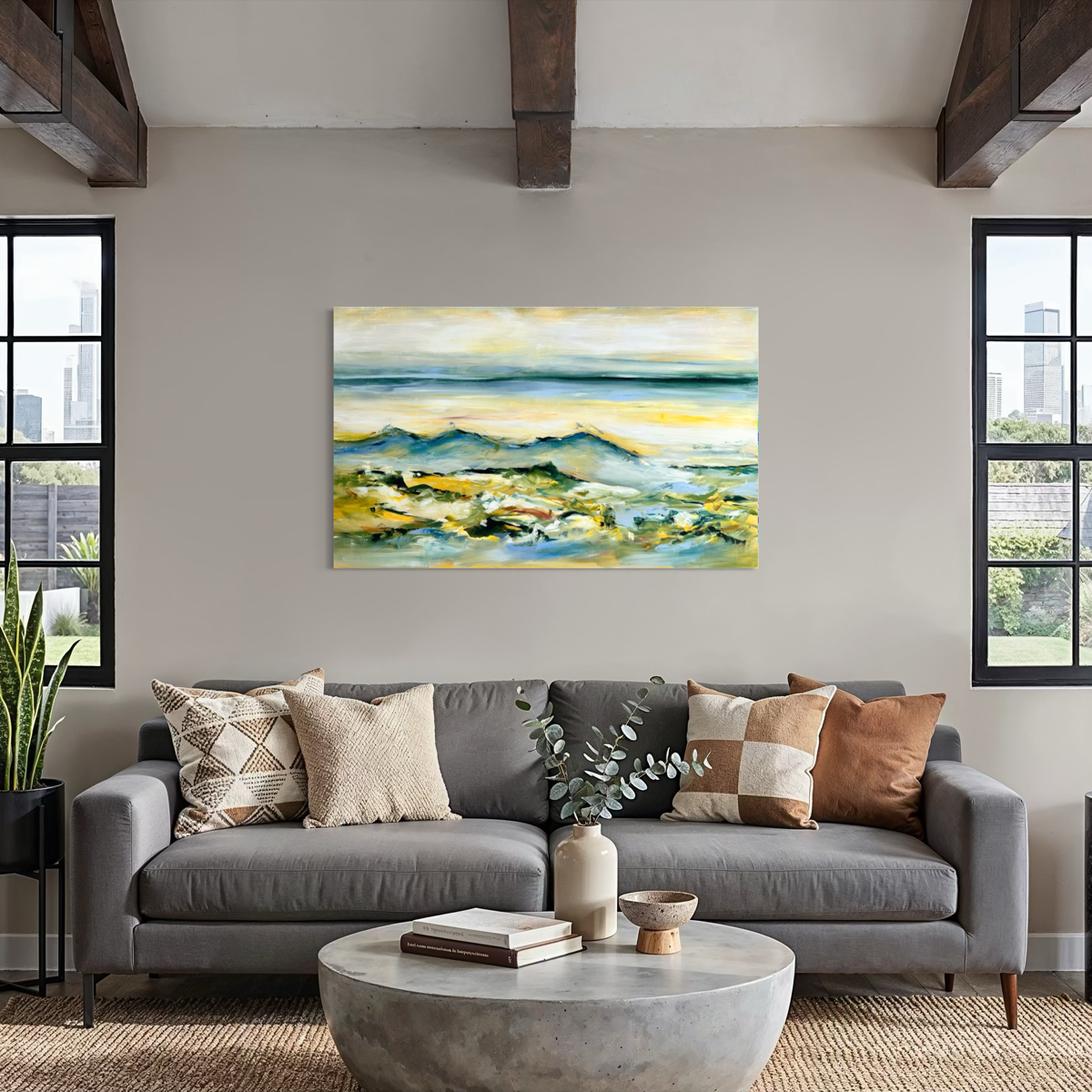 Livets enkelthed II 100x120 cm. - Billede 2