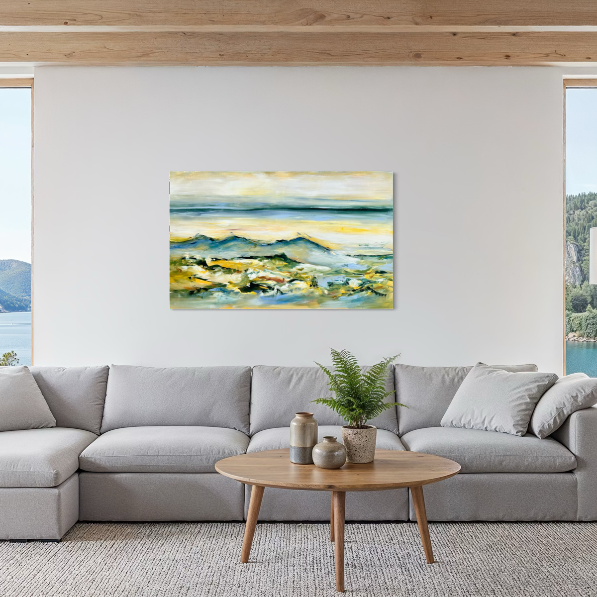 Livets enkelthed II 100x120 cm. - Billede 3